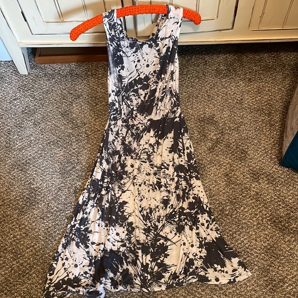 Carla Mink gray and cream dress - Picture 3 of 3